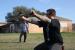 Sifu Aaron Moy 10 Tung outside of Austin, TX Headquarters