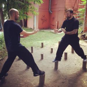 Sifu Bartell with his Sifu training in Iowa